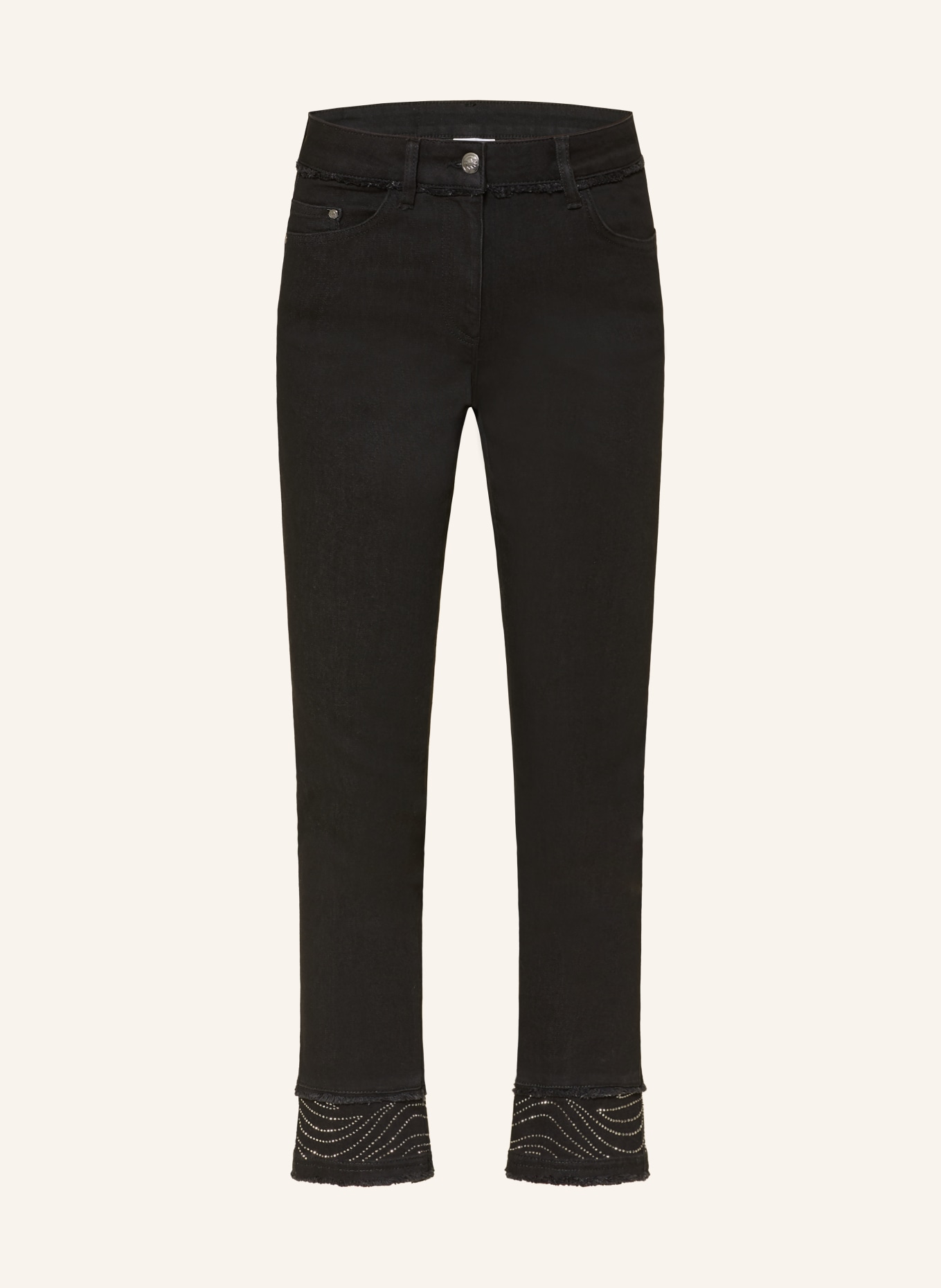 SPORTALM Jeans mit Schmucksteinen: 5190 Black Denim (52)