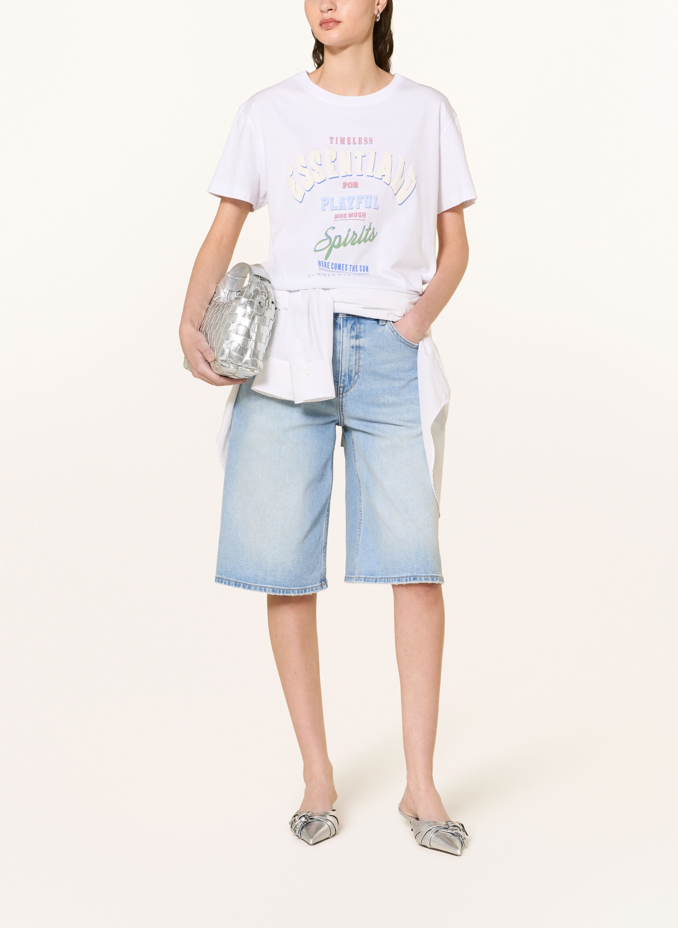 MOS MOSH Jeans Bermuda shorts MMMATHILDE URBAN: 406 LIGHT BLUE