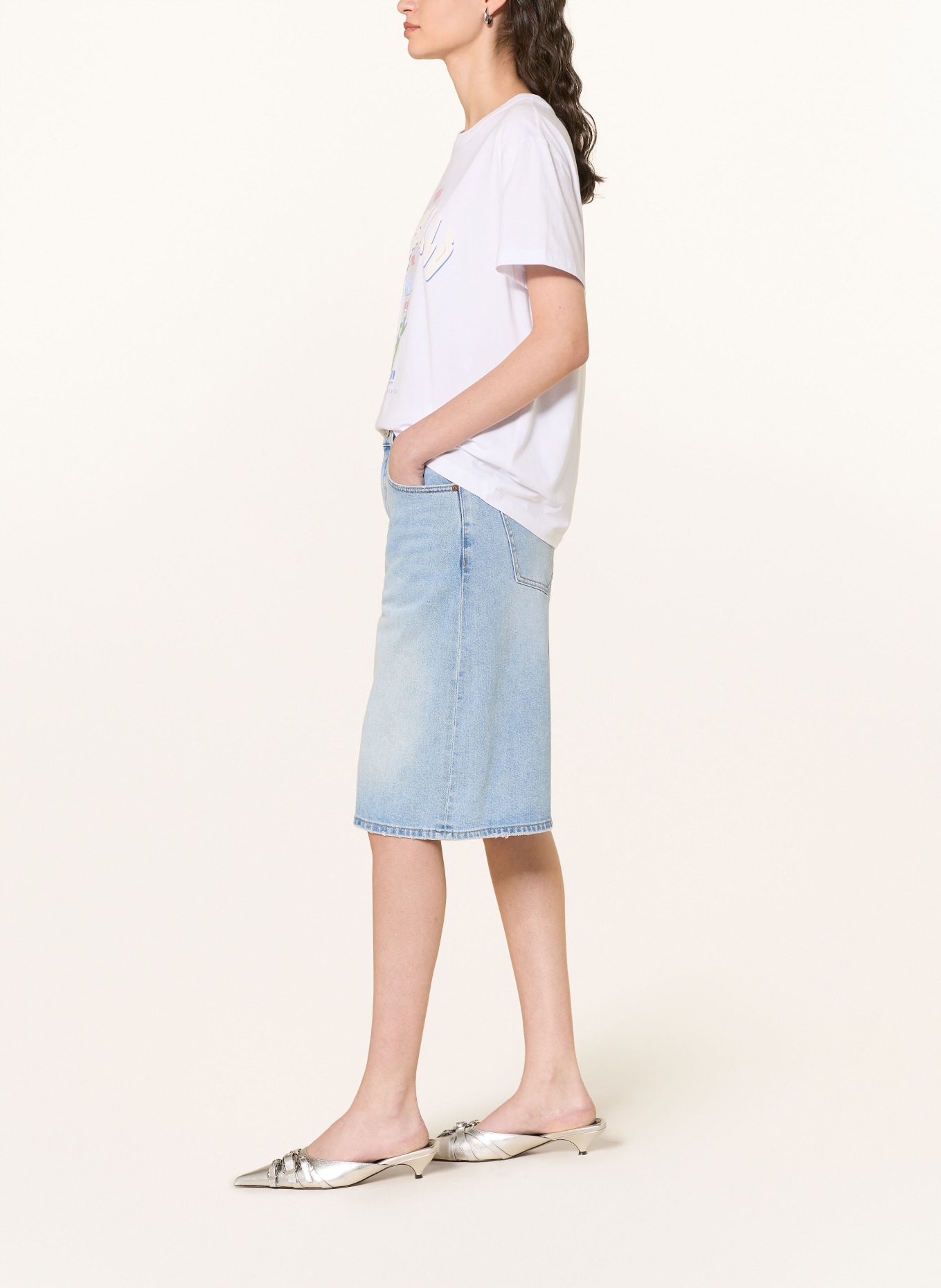 MOS MOSH Jeans Bermuda shorts MMMATHILDE URBAN: 406 LIGHT BLUE