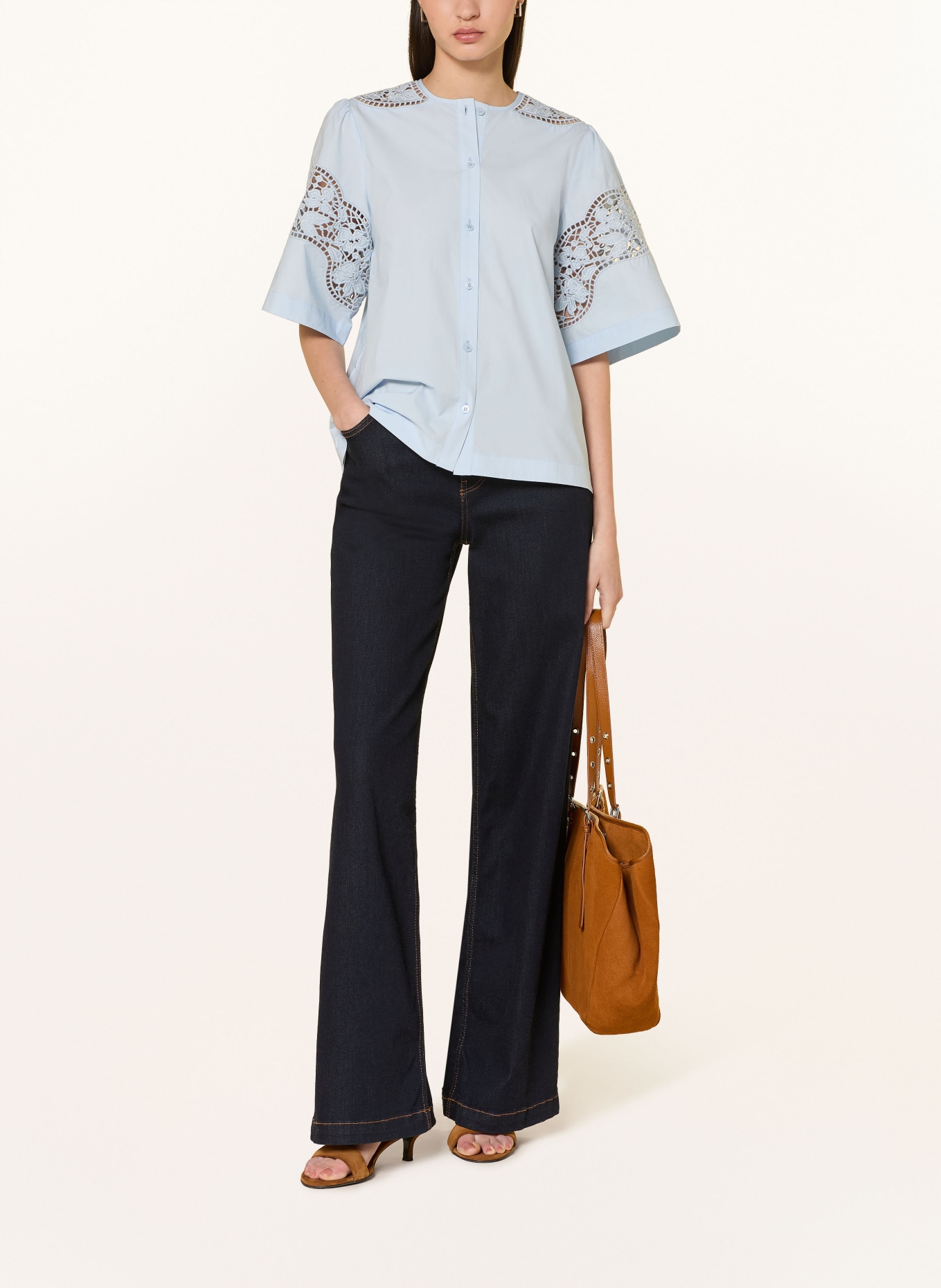 MOS MOSH Bluse MMROOMA: HELLBLAU