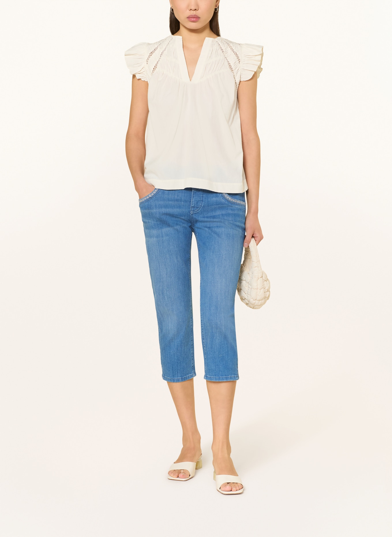 MOS MOSH 3/4-Jeans MMNAOMI: 493 Mid Blue