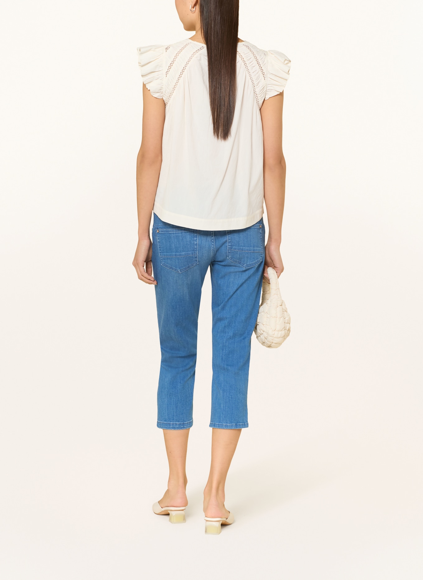 MOS MOSH Chemisier MMWODA à trous et volants: CRÈME