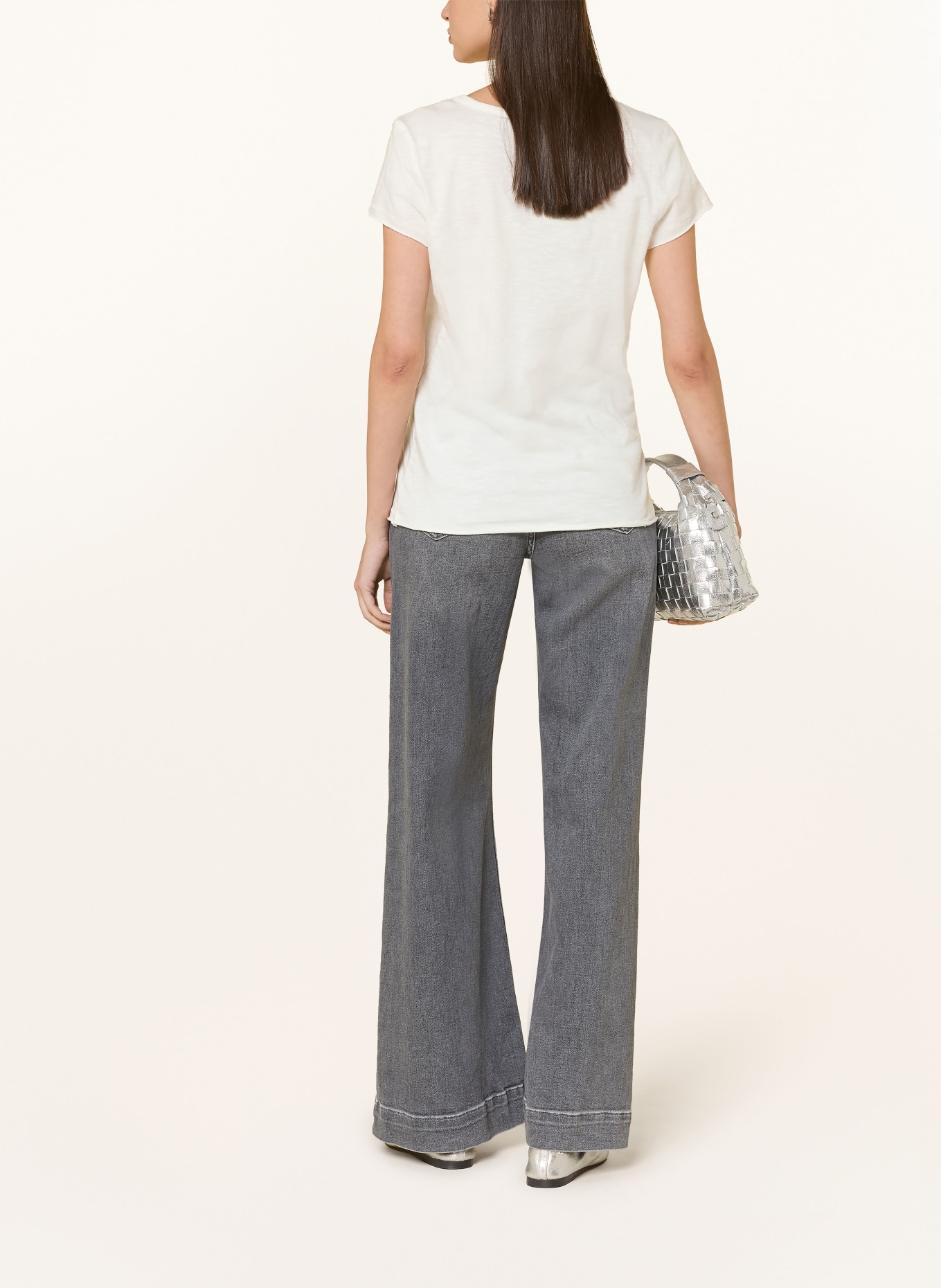 MOS MOSH T-Shirt MMSHERRI mit Schmucksteinen: ECRU