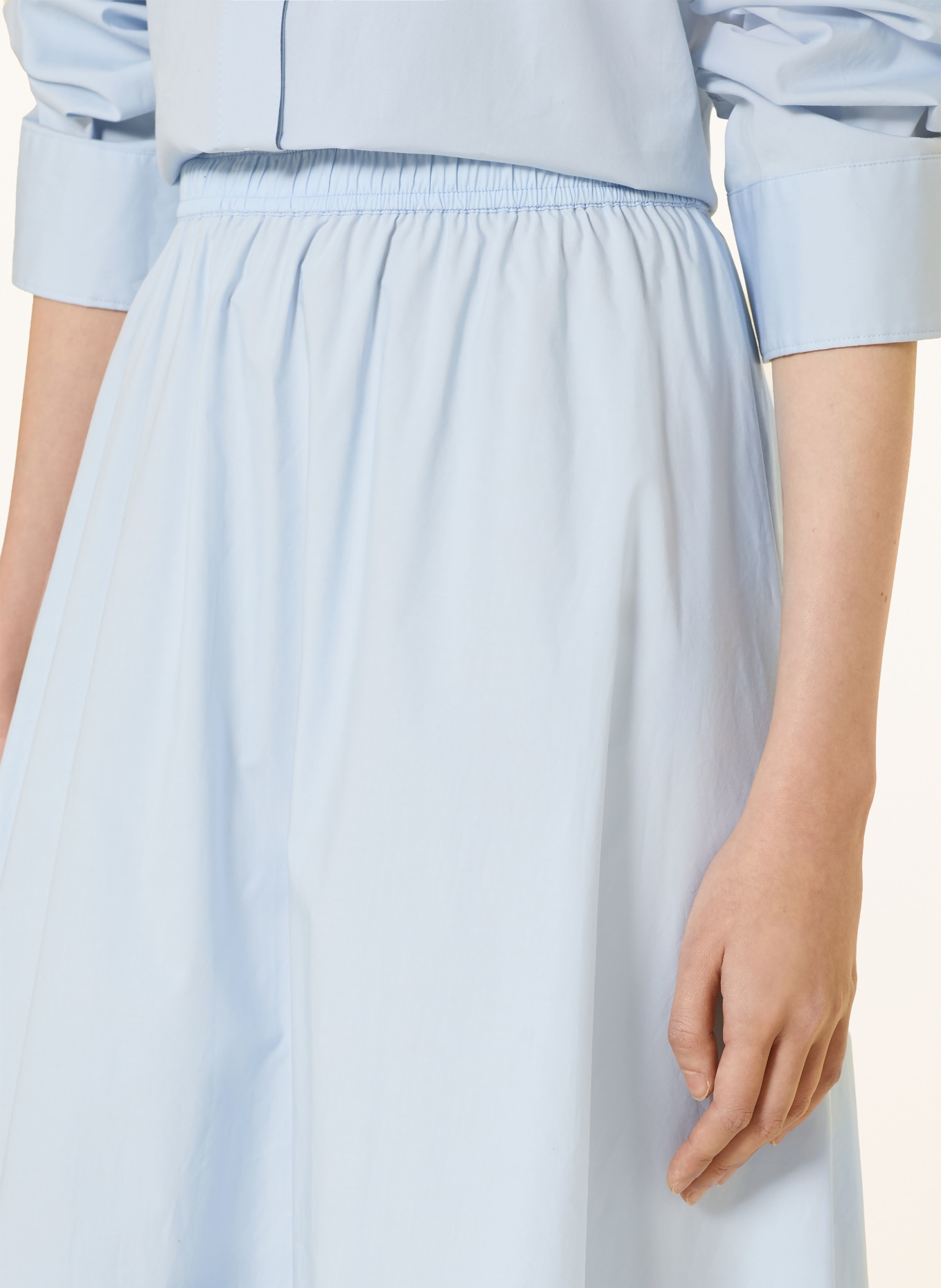 MOS MOSH MMREDU skirt with lace: LIGHT BLUE