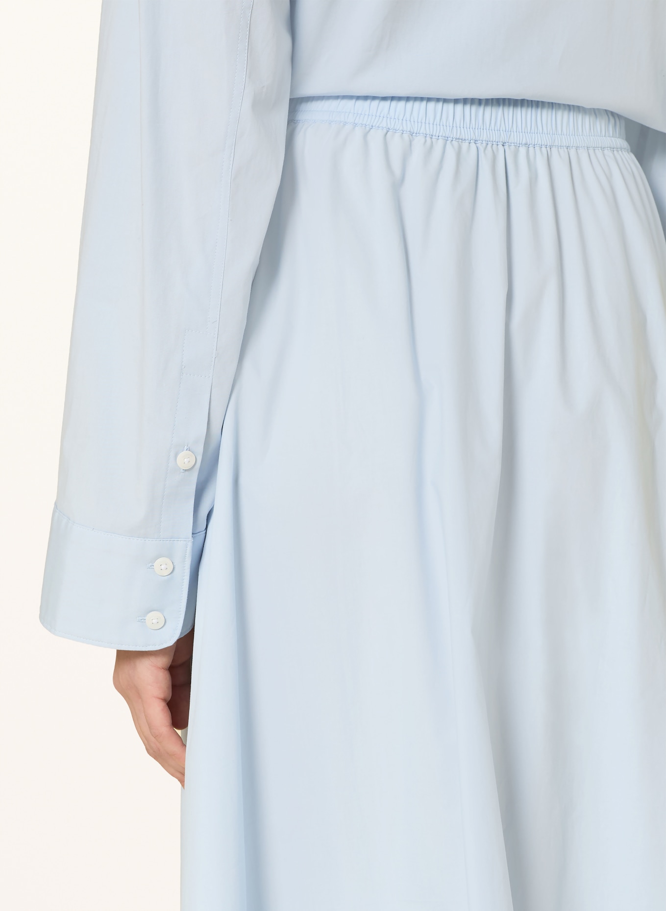 MOS MOSH MMREDU skirt with lace: LIGHT BLUE
