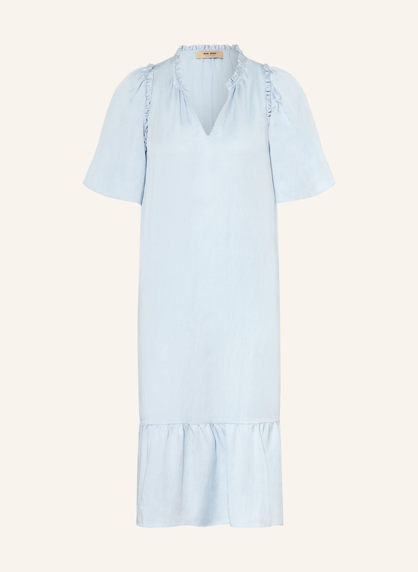 MOS MOSH Kleid MMAURA mit Rüschen: HELLBLAU