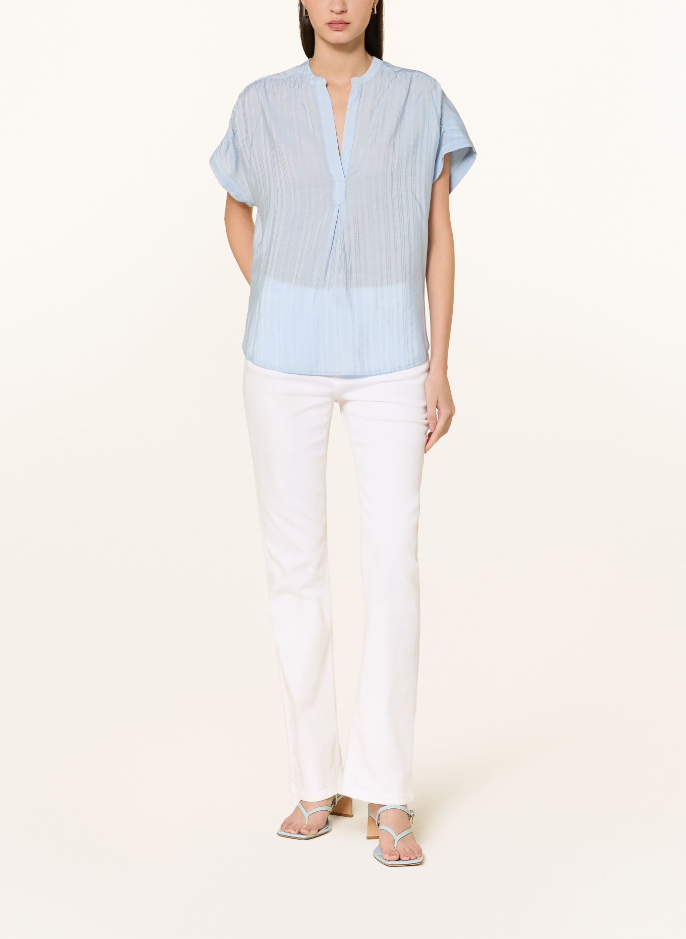 MOS MOSH Blusenshirt MMKOSHA: HELLBLAU