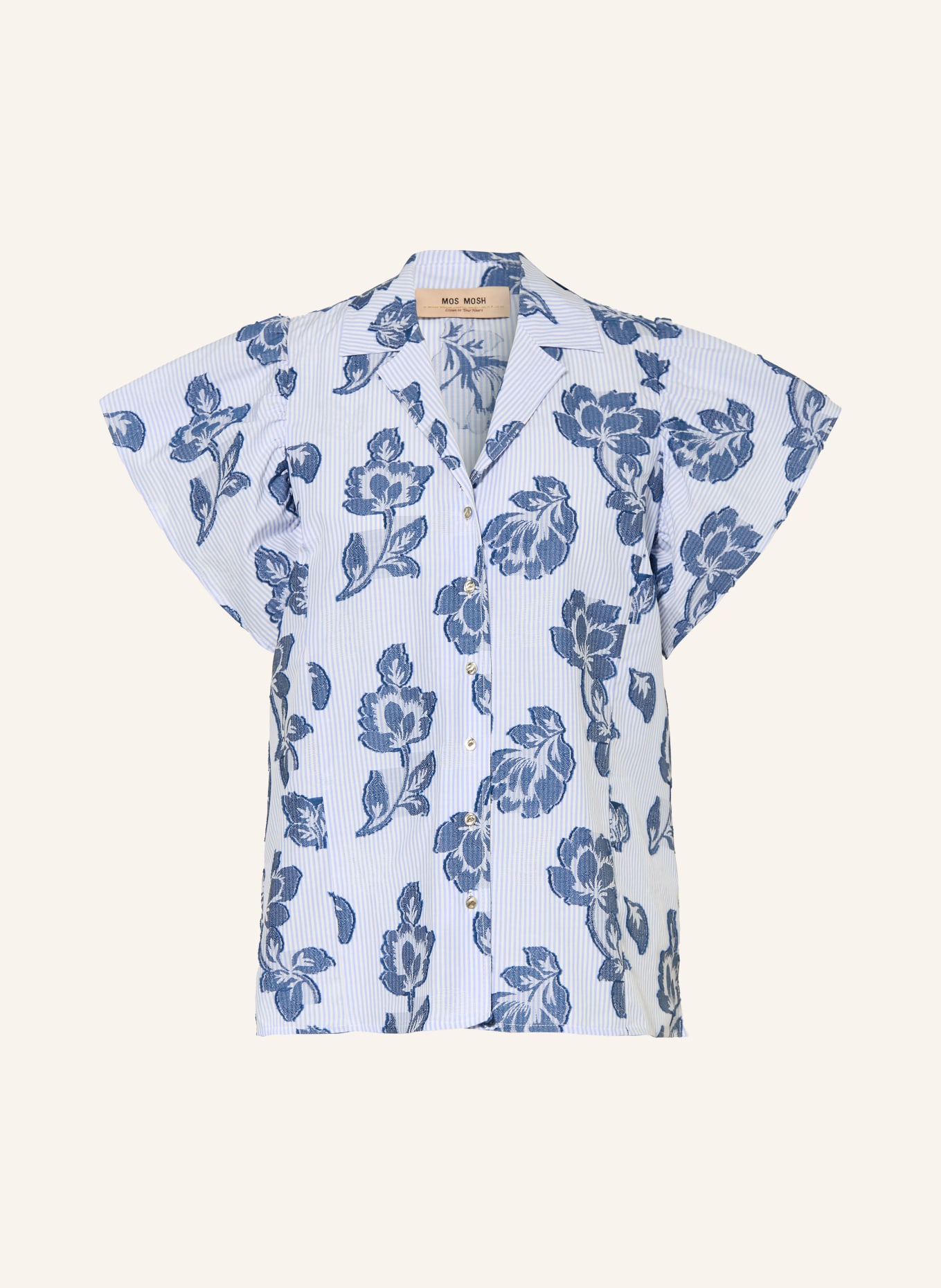 MOS MOSH MMOSCO blouse: BLUE / LIGHT BLUE / WHITE