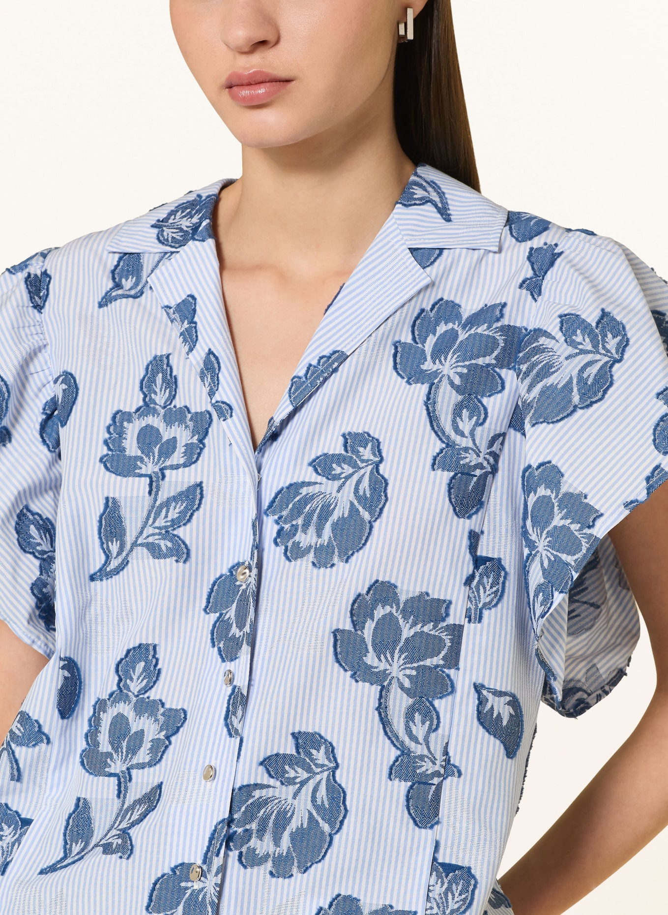 MOS MOSH MMOSCO blouse: BLUE / LIGHT BLUE / WHITE