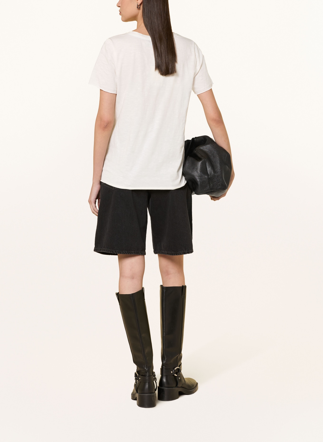 MOS MOSH T-Shirt MMTONIA mit Schmuckperlen und Pailletten: ECRU