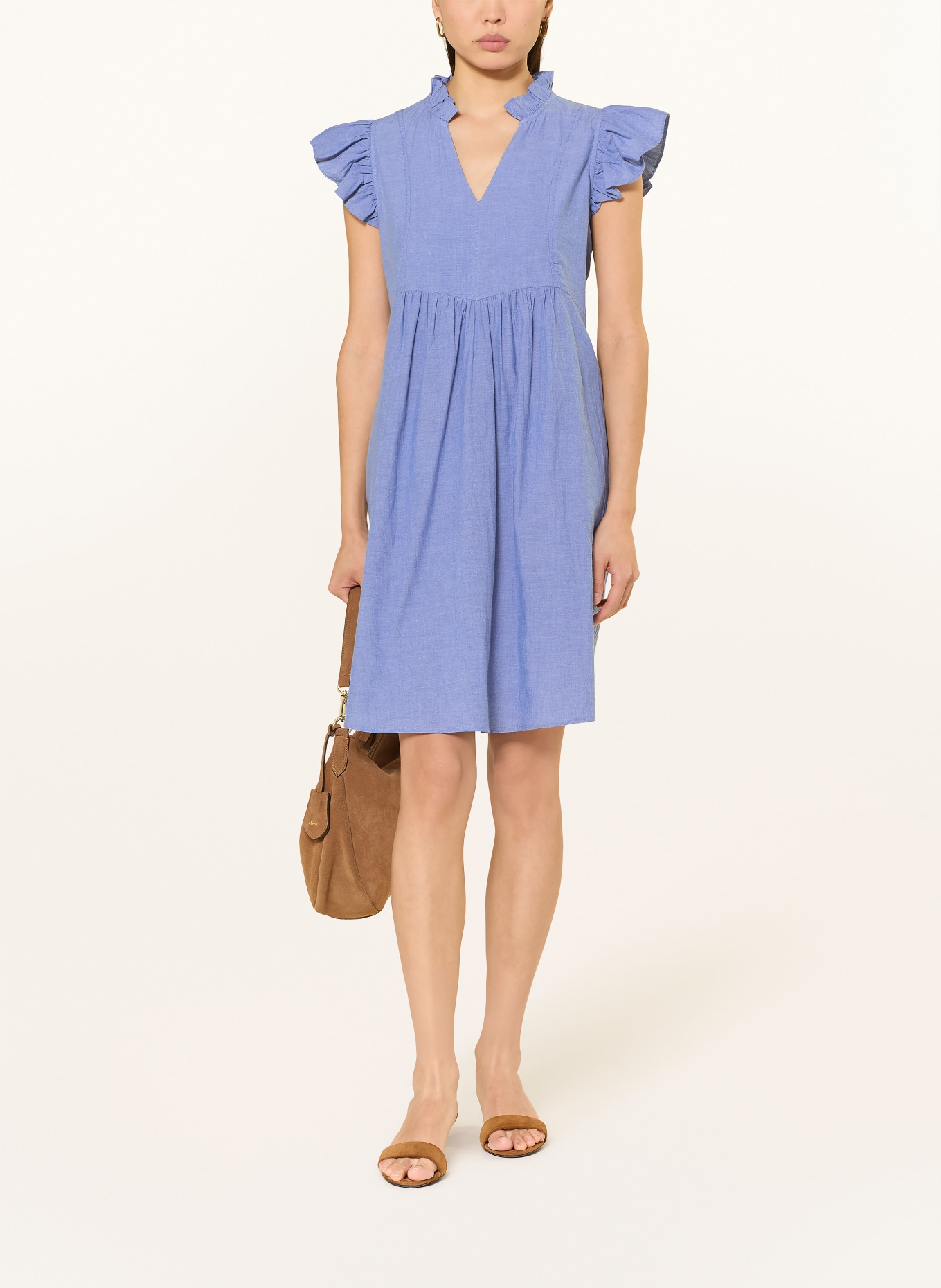 MOS MOSH Kleid MMWALDY mit Rüschen: HELLBLAU