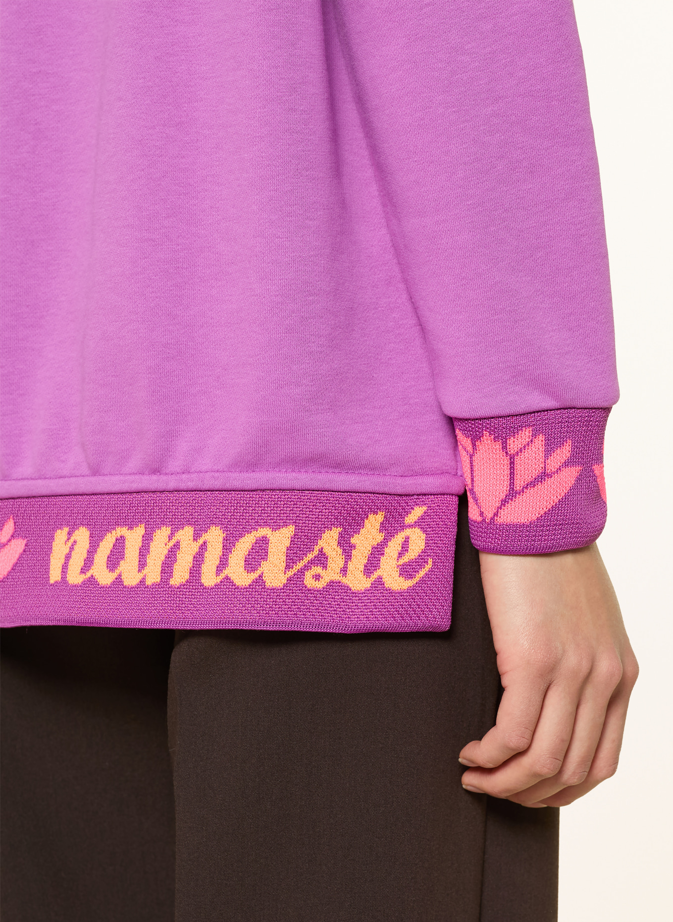 miss goodlife Oversized mikina s ozdobnými kamínky: RŮŽOVÁ / NEONOVĚ RŮŽOVÁ / NEONOVĚ ORANŽOVÁ