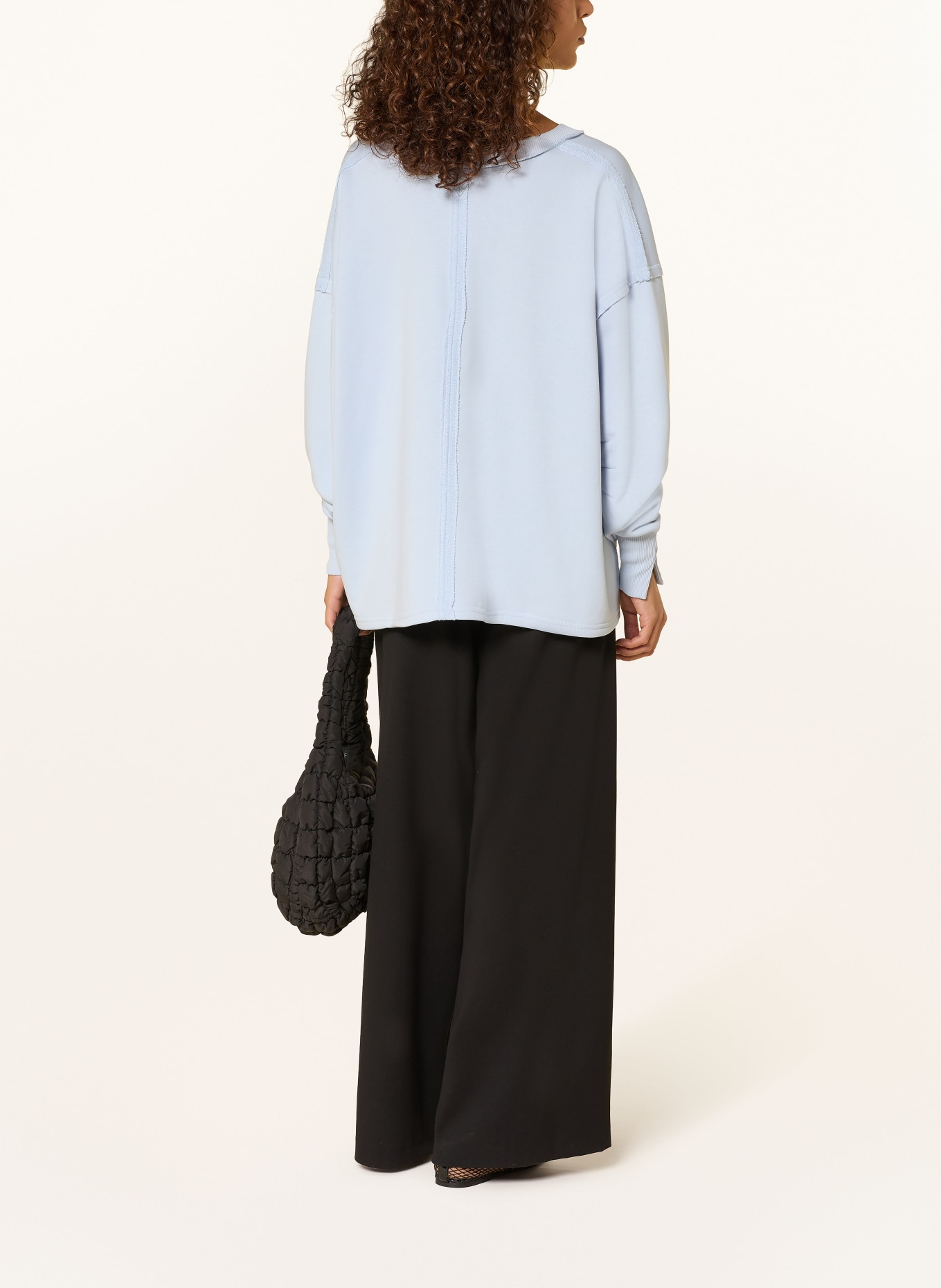 miss goodlife Oversized-Sweatshirt: HELLBLAU / PINK