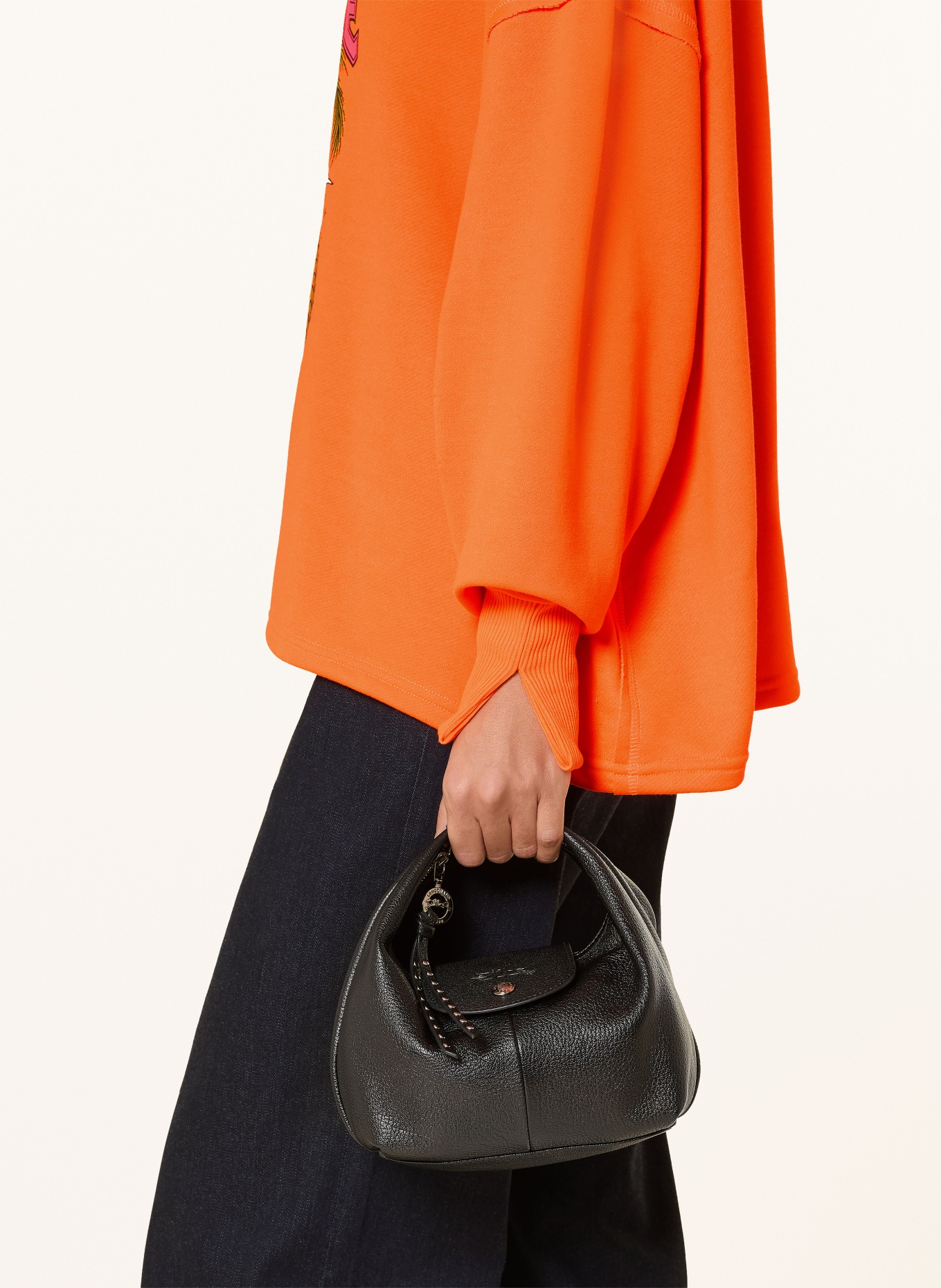 miss goodlife Oversized mikina: NEONOVĚ ORANŽOVÁ / NEONOVĚ RŮŽOVÁ