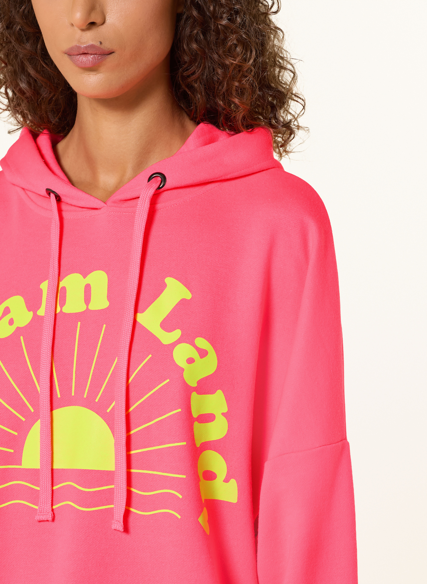miss goodlife Hoodie: NEONPINK / NEONGELB
