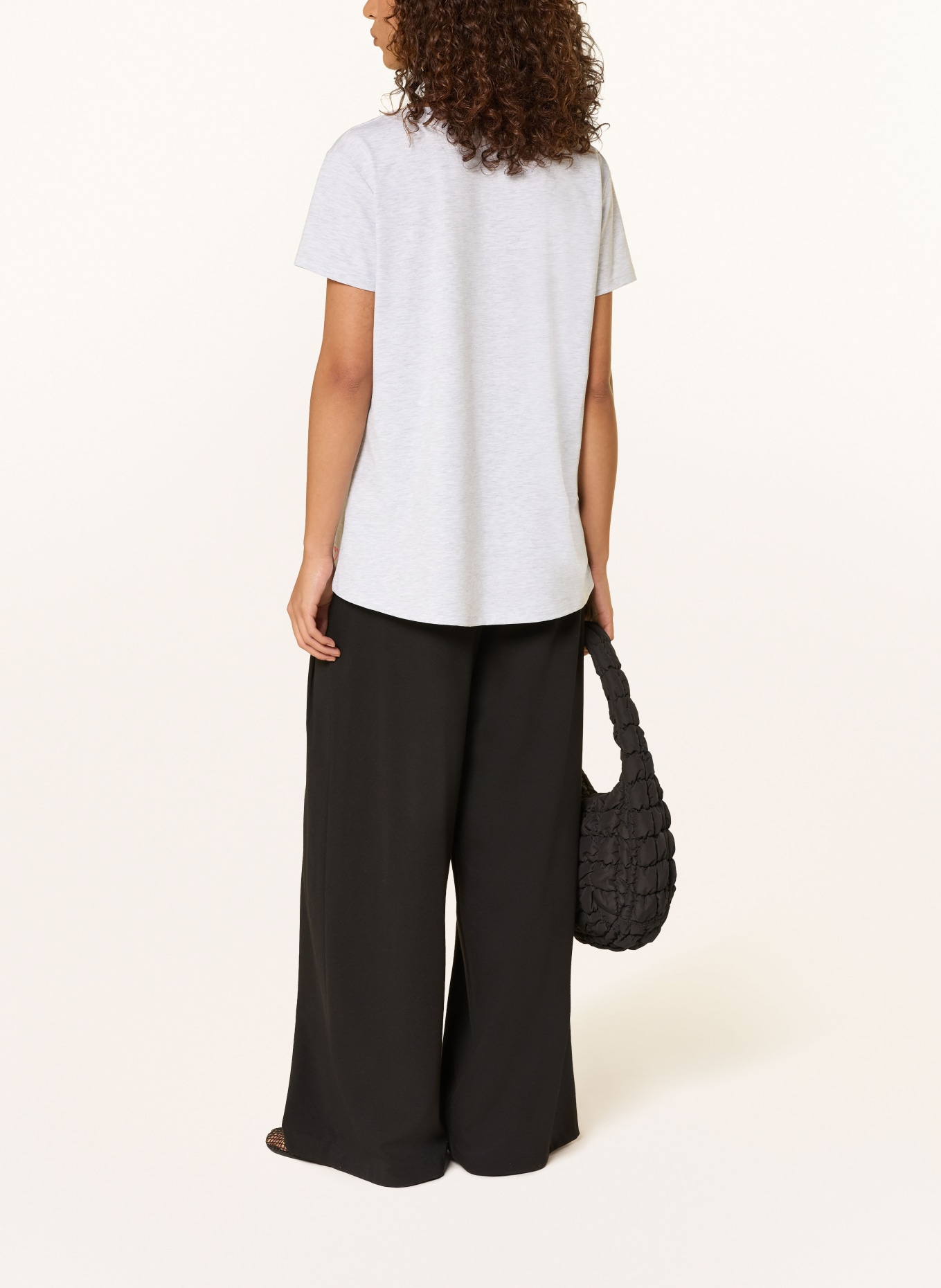 miss goodlife T-Shirt mit Pailletten: HELLGRAU