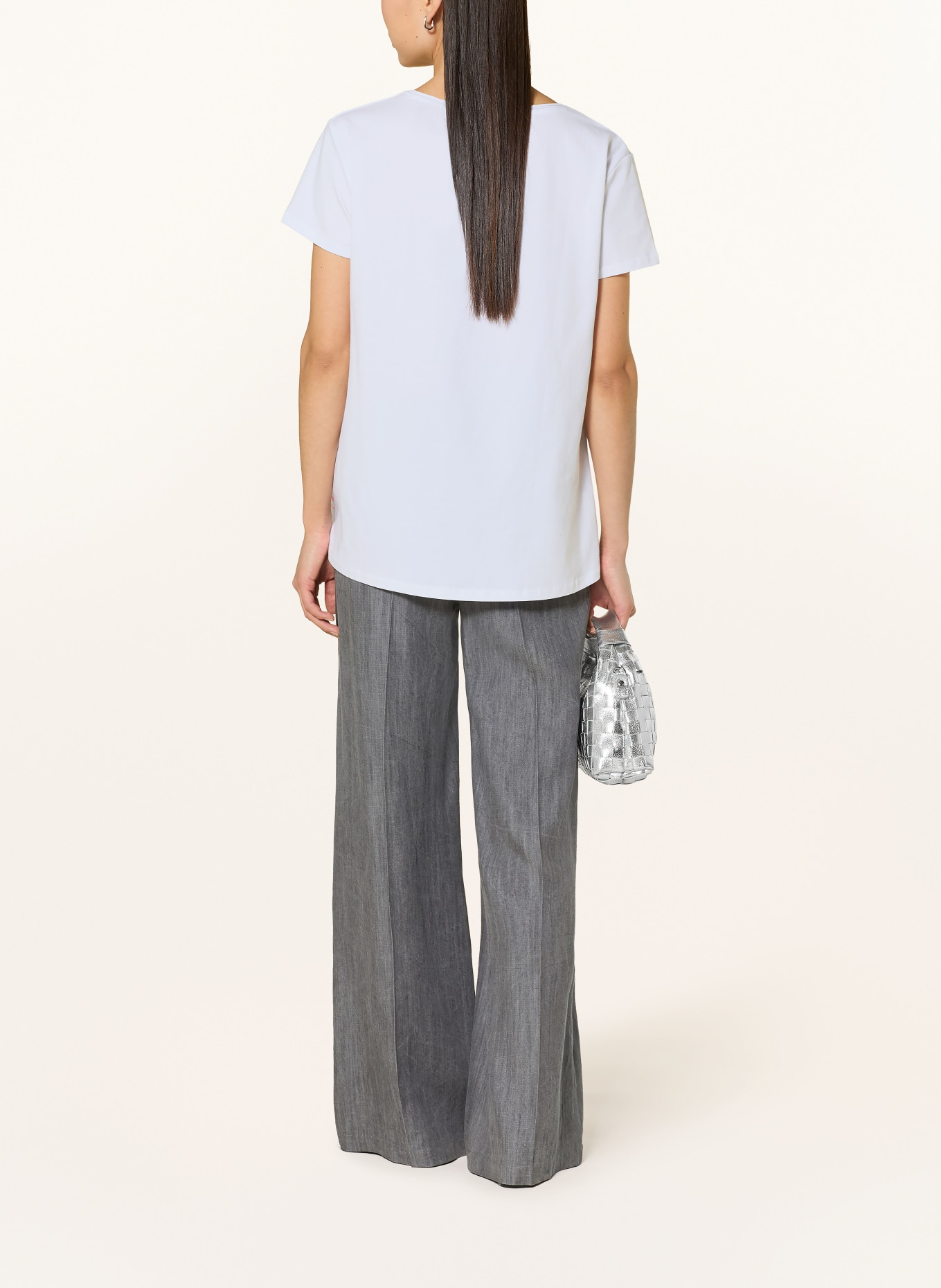 miss goodlife Tričko s flitry: BÍLÁ / STŘÍBRNÁ / NEONOVĚ RŮŽOVÁ