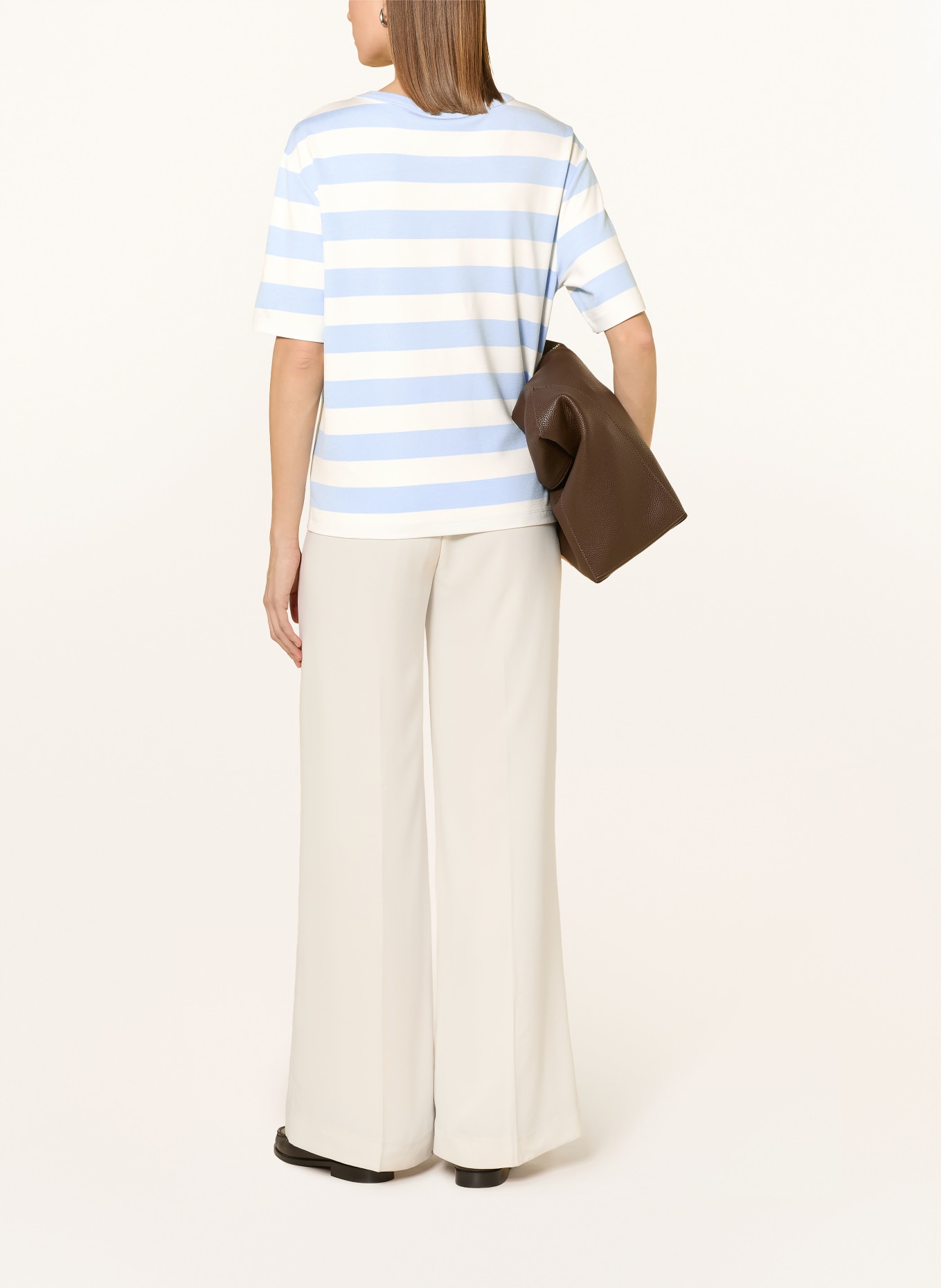 monari T-shirt: LIGHT BLUE / CREAM