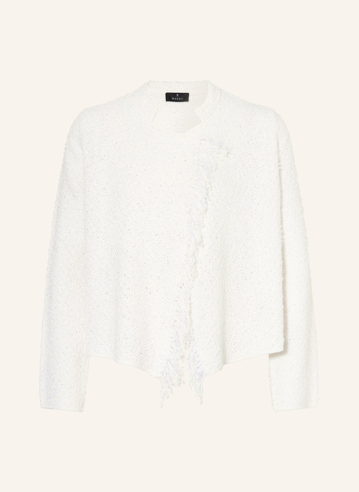 monari Knitted cover with sequins: WHITE