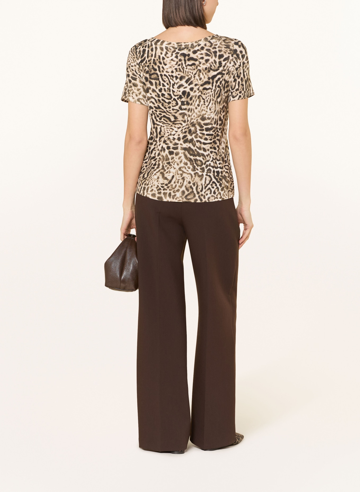 monari tričko: SVĚTLE HNĚDÁ / KRÉMOVÁ / ČERNÁ