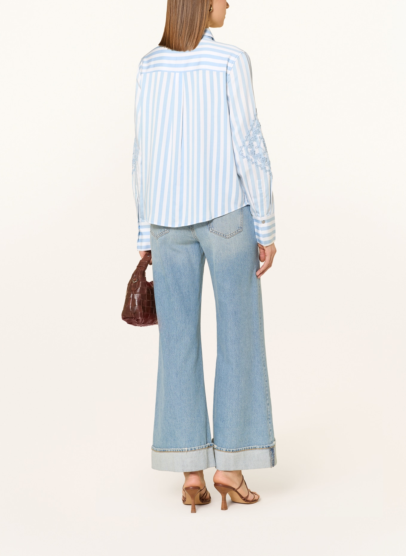 monari Hemdbluse: HELLBLAU / WEISS