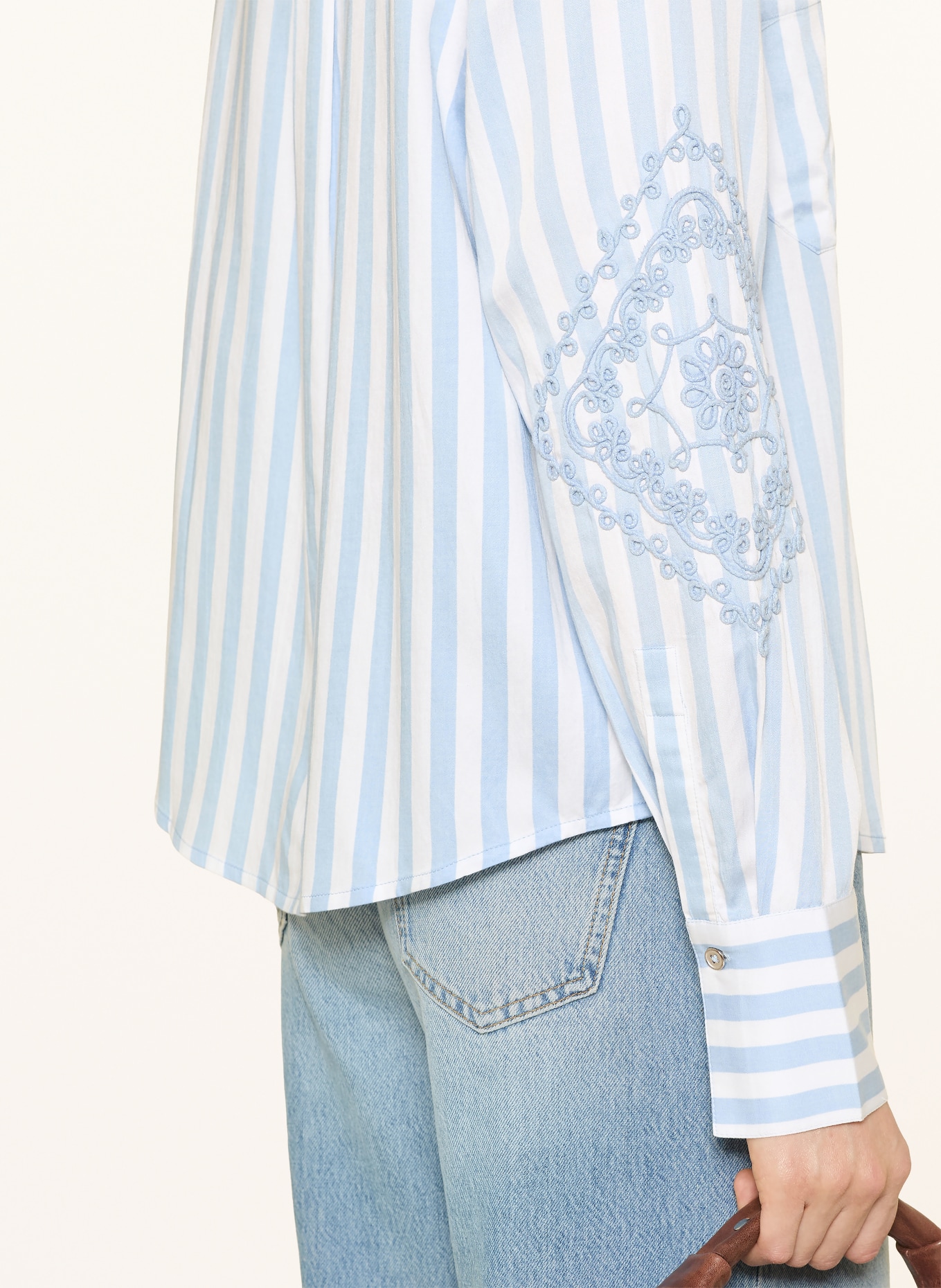 monari Hemdbluse: HELLBLAU / WEISS