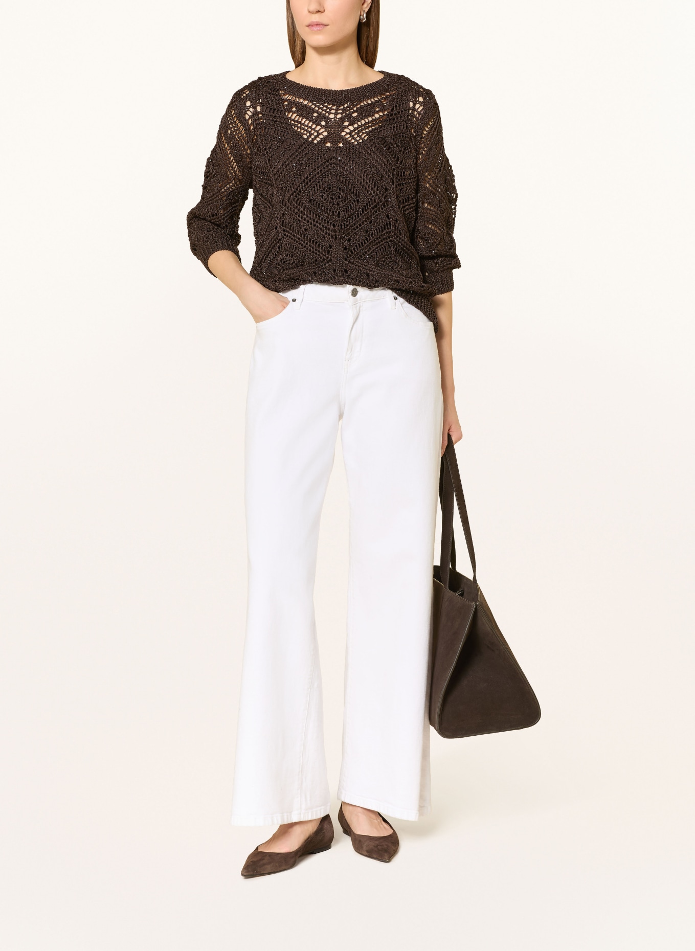 monari Trui met pailletten: MARRON FONCÉ