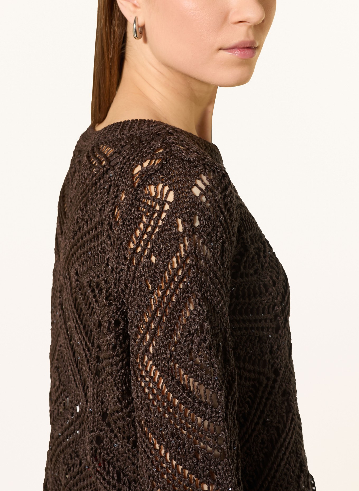 monari Trui met pailletten: MARRON FONCÉ