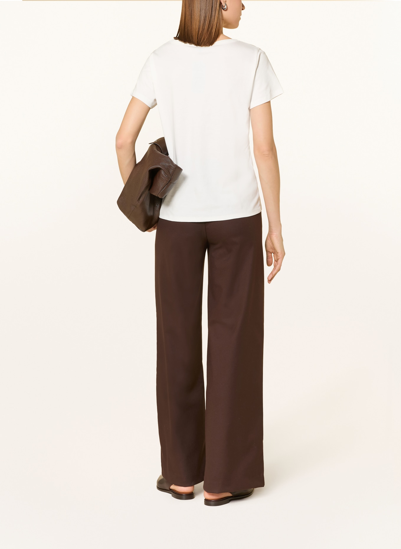 monari tričko: BÍLÁ / HNĚDÁ / BÉŽOVÁ