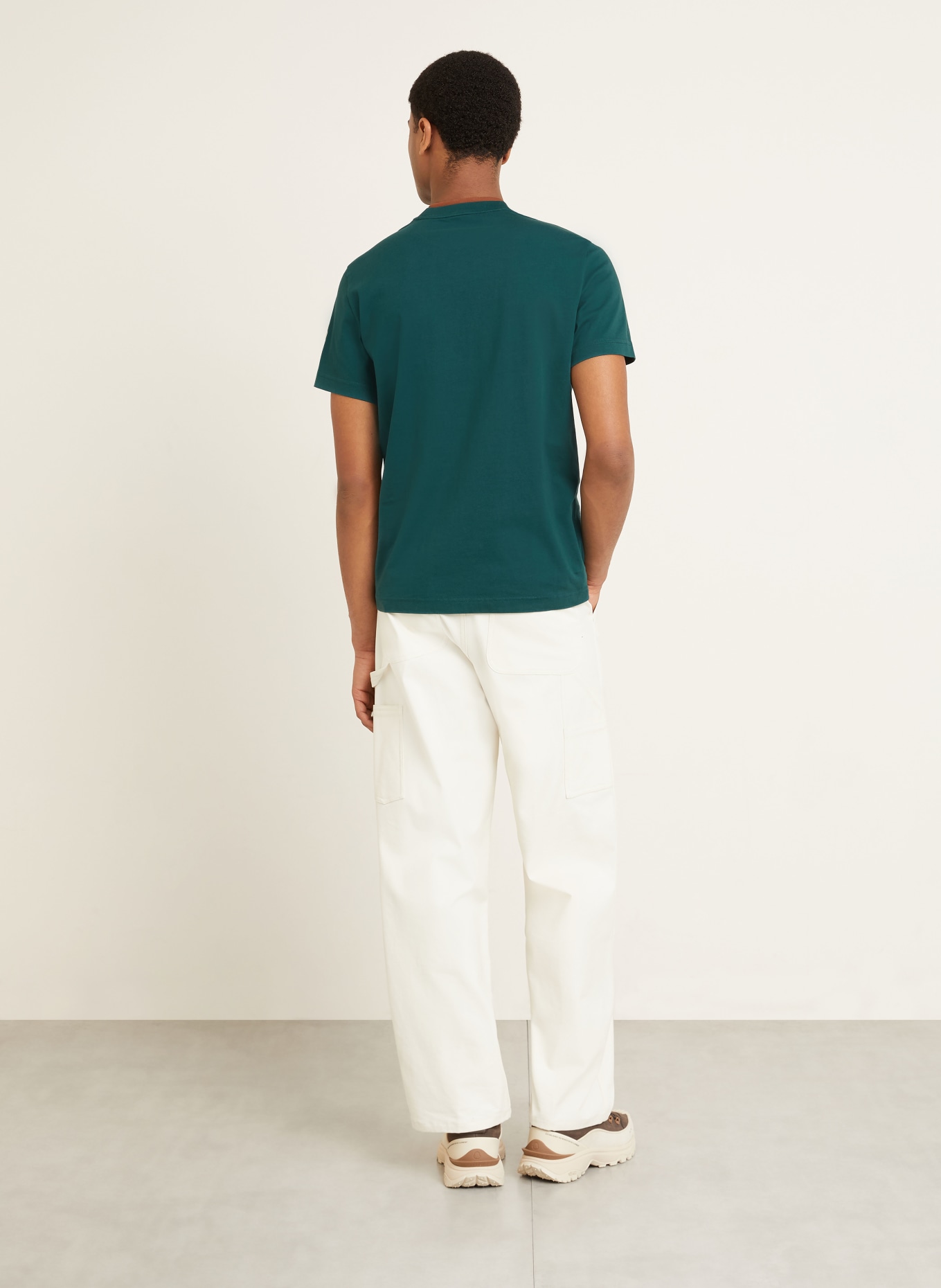 MONCLER T-Shirt: GRÜN / BRAUN