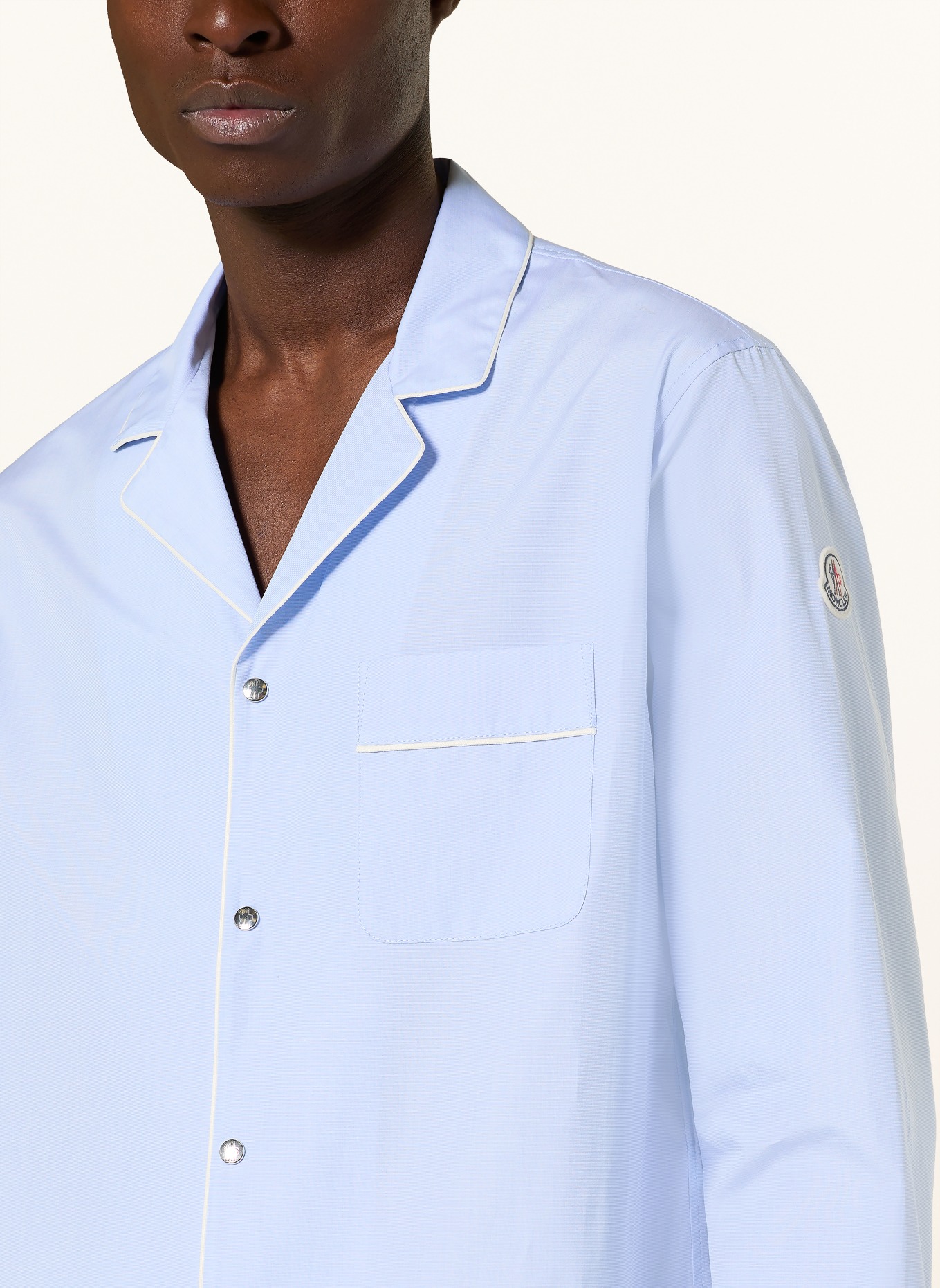 MONCLER Hemd Comfort Fit: HELLBLAU