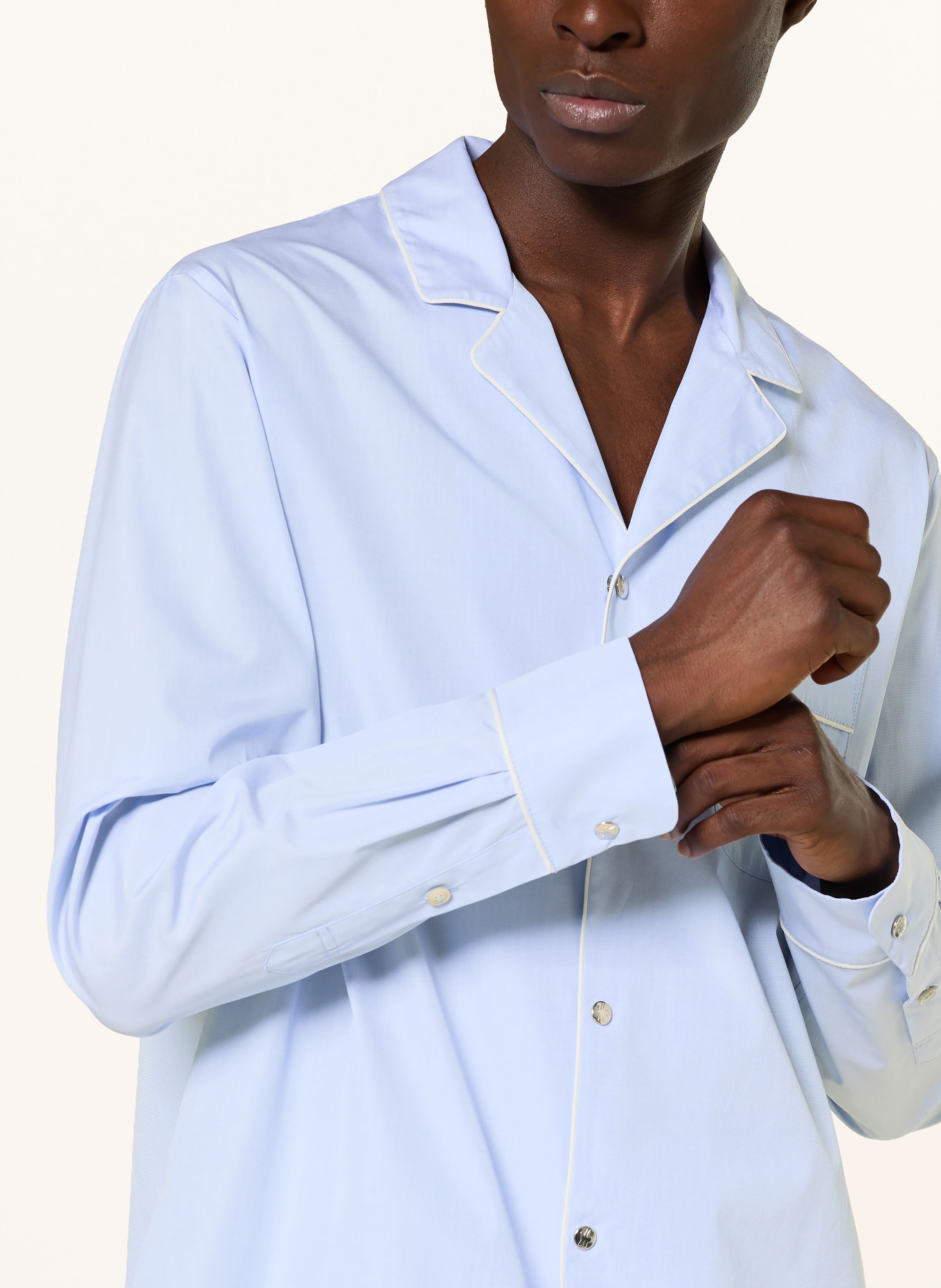 MONCLER Hemd Comfort Fit: HELLBLAU