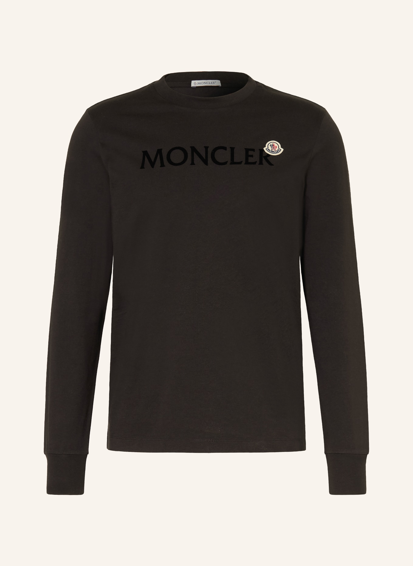 MONCLER Longsleeve: SCHWARZ