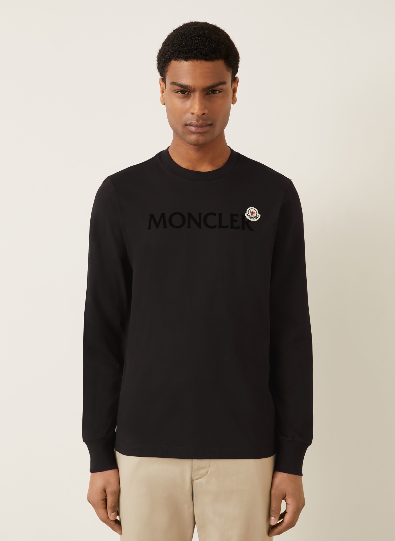MONCLER Longsleeve: SCHWARZ