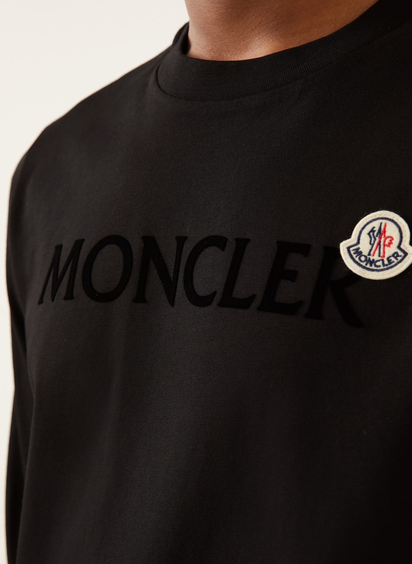 MONCLER Longsleeve: SCHWARZ