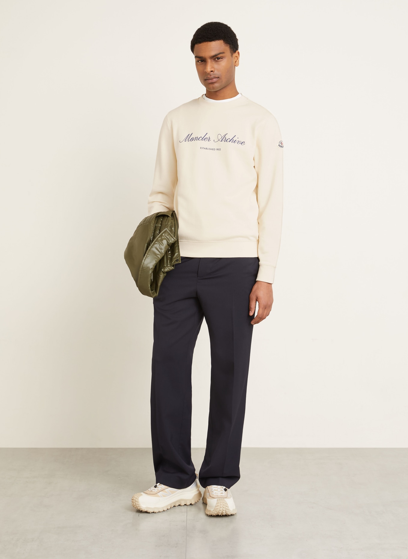MONCLER Sweatshirt: CREME