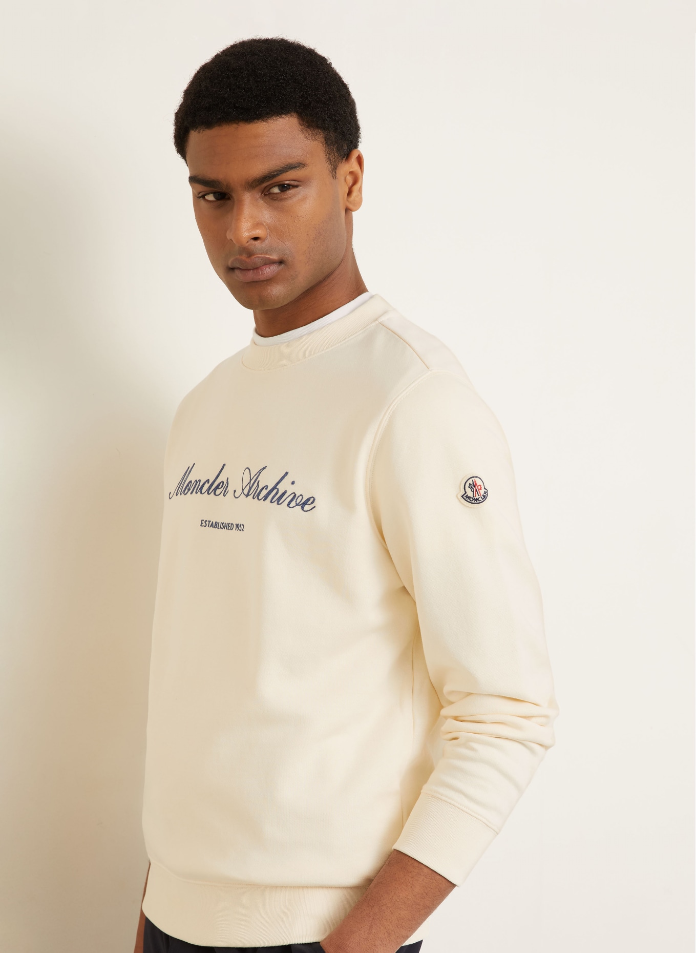 MONCLER Sweatshirt: CREME