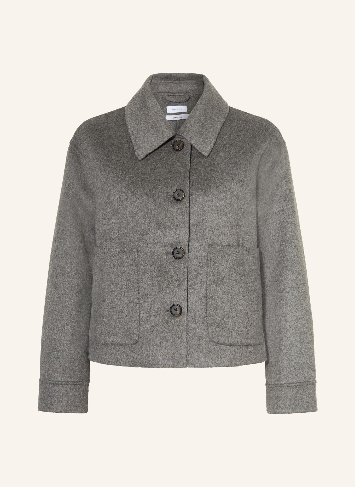 darling harbour boxy jacket: GREY