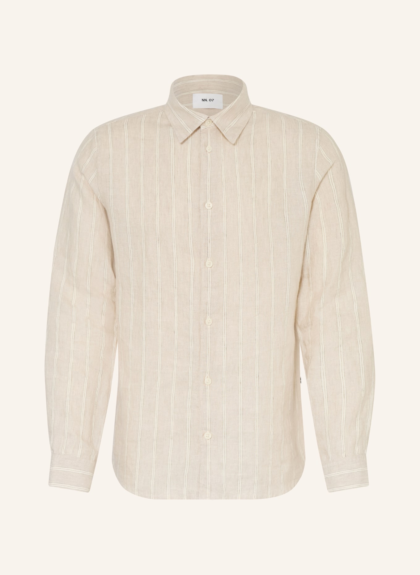 NN.07 Hemd ENZO Regular Fit: BEIGE / BRAUN / CREME