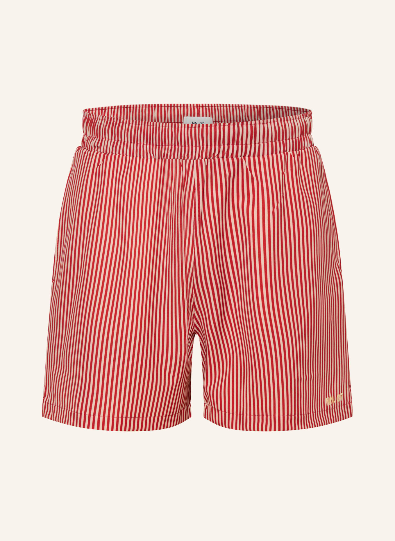 NN.07 HOLIDAY swim shorts: RED / CREAM
