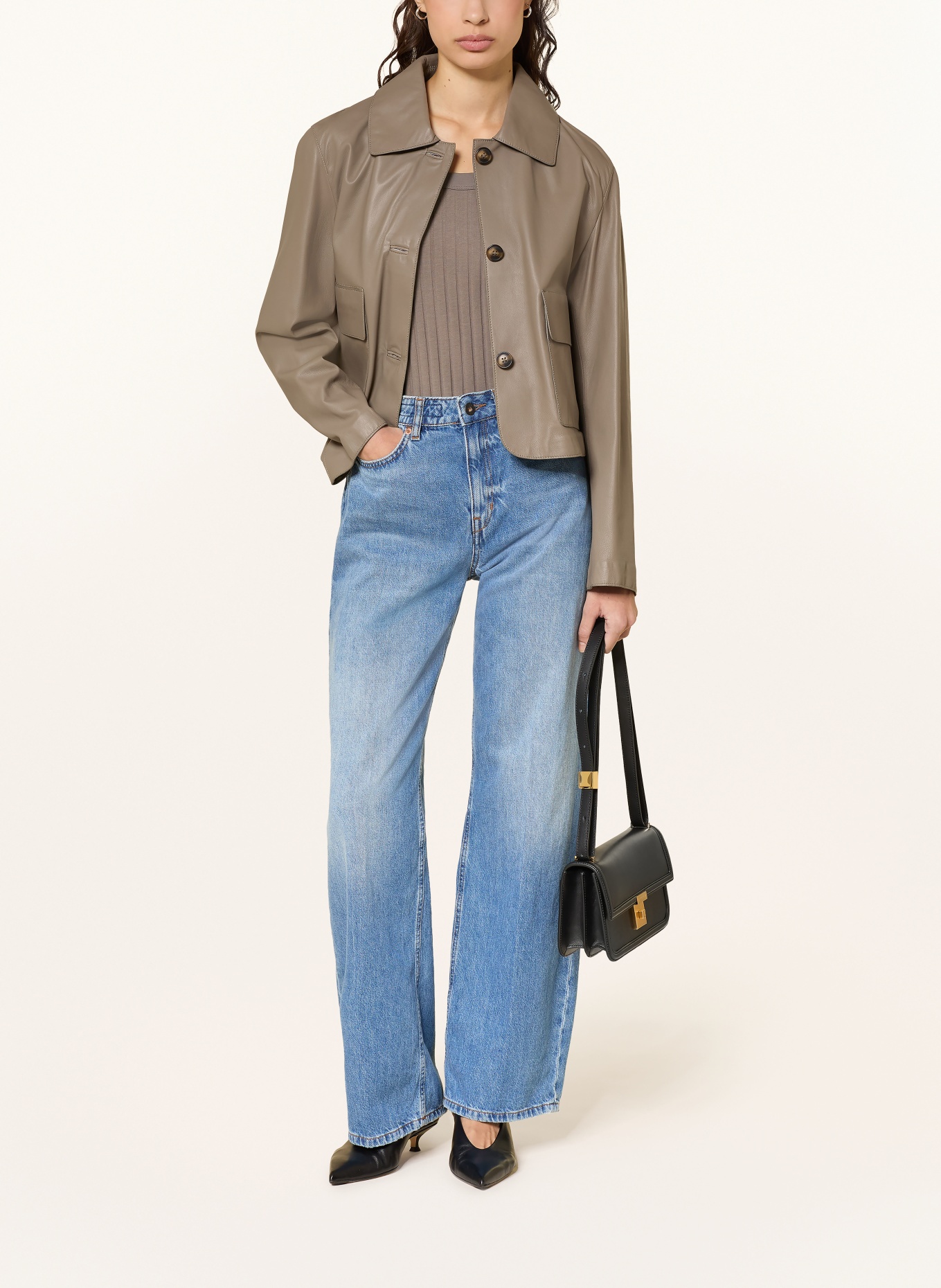 lilienfels Lederjacke: TAUPE