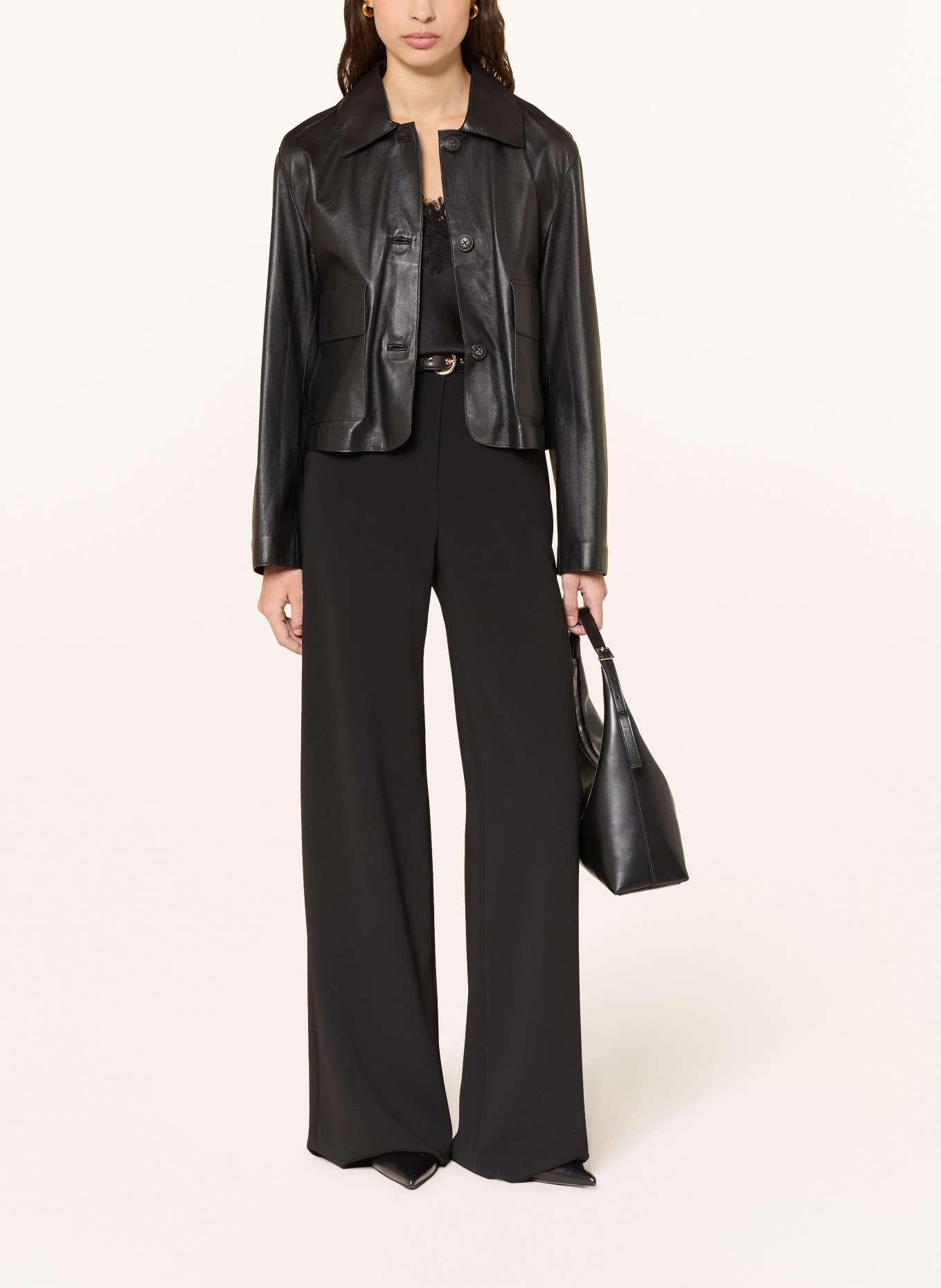 lilienfels Lederjacke: SCHWARZ