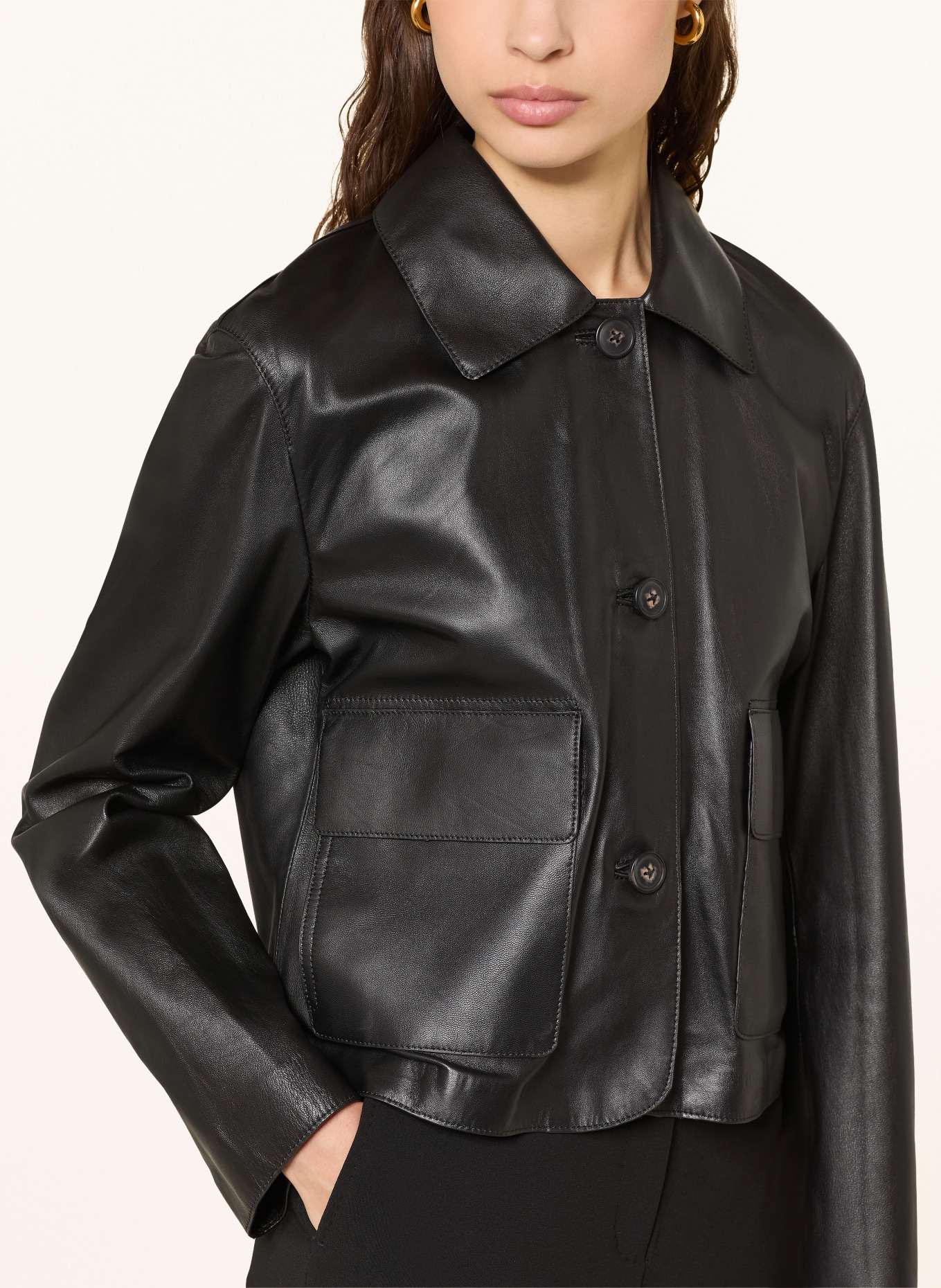 lilienfels Lederjacke: SCHWARZ