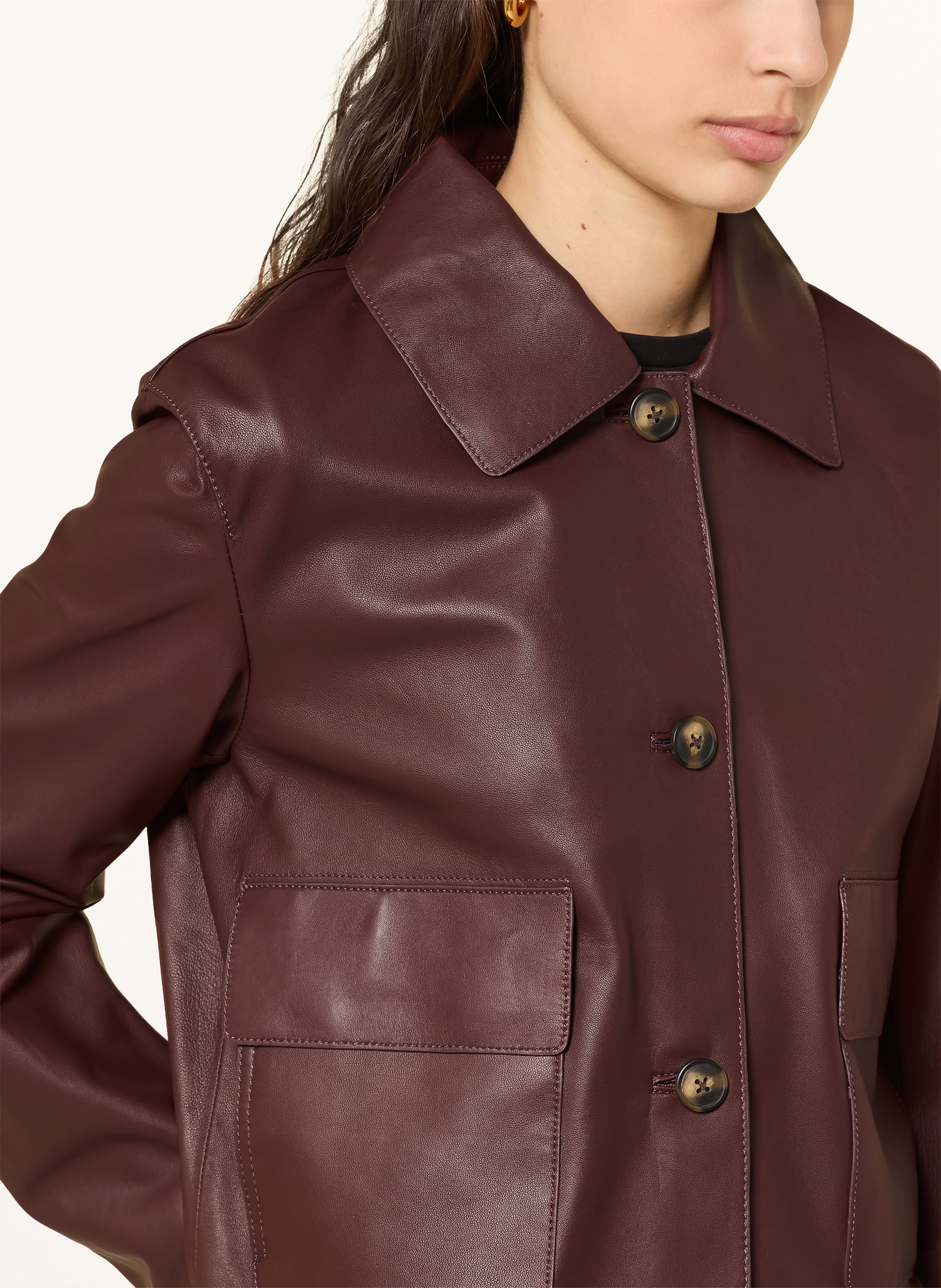 lilienfels Lederjacke: DUNKELROT