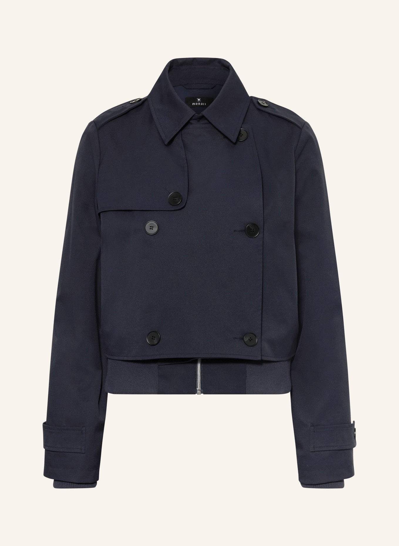 monari Trench-Jacke mit Blende: DUNKELBLAU