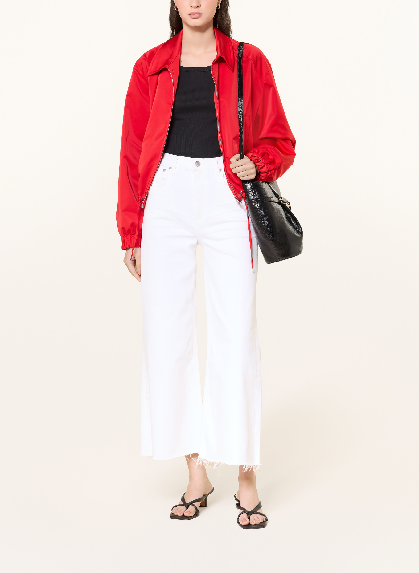 CITIZENS of HUMANITY Dżinsy z szerokimi nogawkami LYRA: SWHT SOFT WHITE