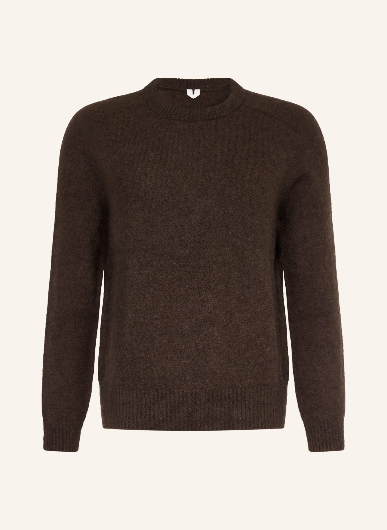 ARKET Sweter SEBALDUS z alpaką: CIEMNOBRĄZOWY