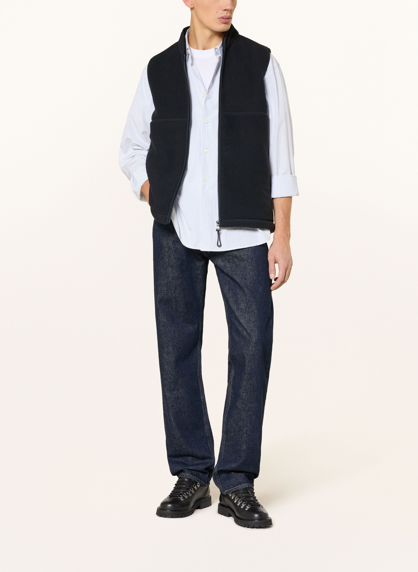 ARKET Fleeceweste: DUNKELBLAU