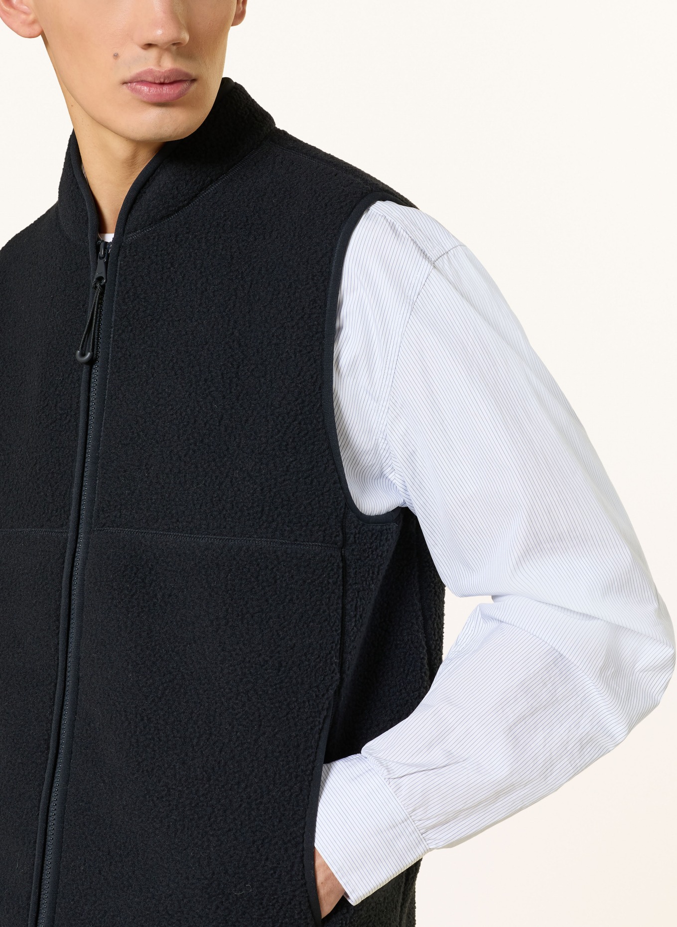 ARKET Fleeceweste: DUNKELBLAU