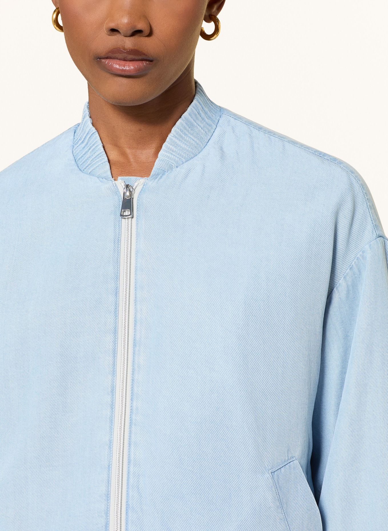 lilienfels Blouson in Jeansoptik: HELLBLAU